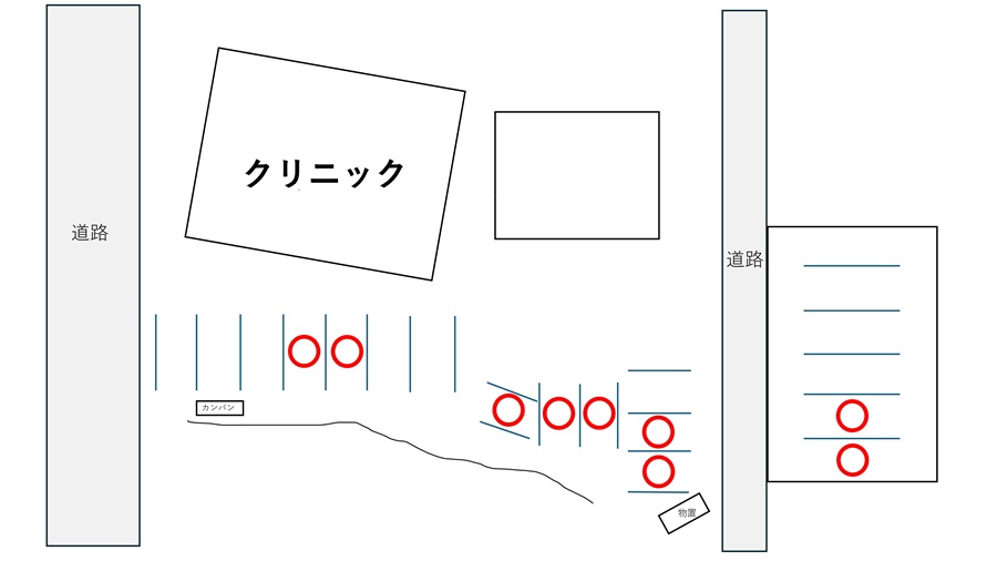 上田きたはら泌尿器科内科　駐車場